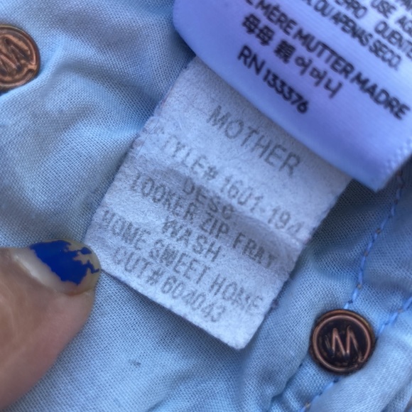 🍄 Mother Looker Zip Fray Wash Home Sweet Home Jeans - Picture 7 of 15